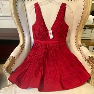 Alexis marilou crinkle mini-dress